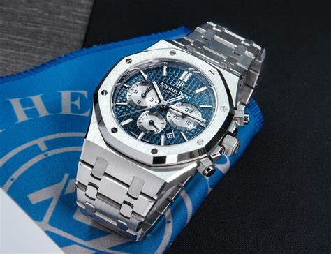 audemars piguet royal oak blue dial 15300|ap royal oak 41mm price.